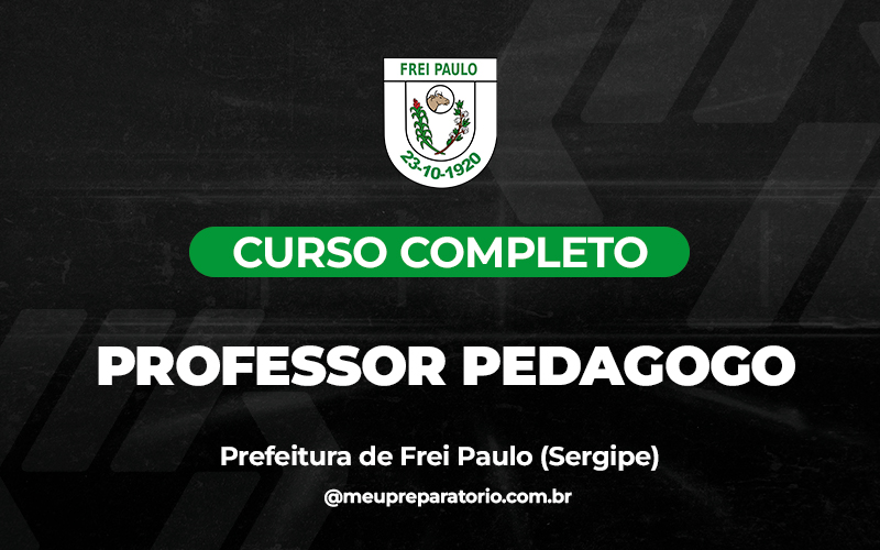 Professor Pedagogo - Frei Paulo (SE)