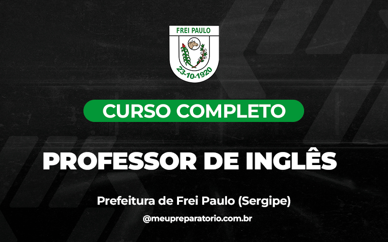 Professor de Inglês - Frei Paulo (SE)