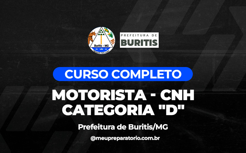 Motorista – CNH categoria “D” - Buritis (MG)