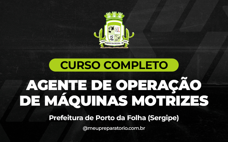 Agente de Operação de Máquinas Motrizes - Porto Da Folha (SE)