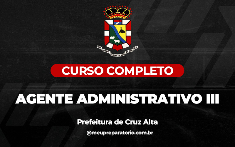 Agente Administrativo III - Cruz Alta (RS) 