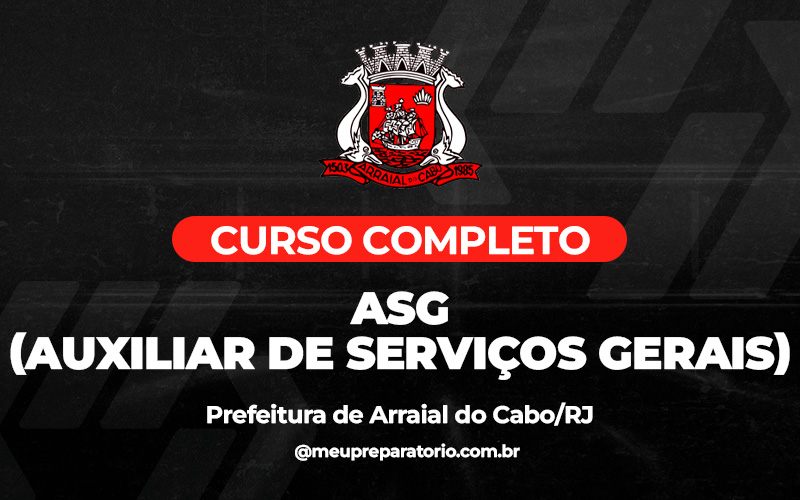 ASG (Auxiliar De Serviços Gerais) - Arraial do Cabo (RJ)