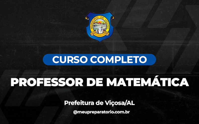 Professor de Matemática - Viçosa (AL)