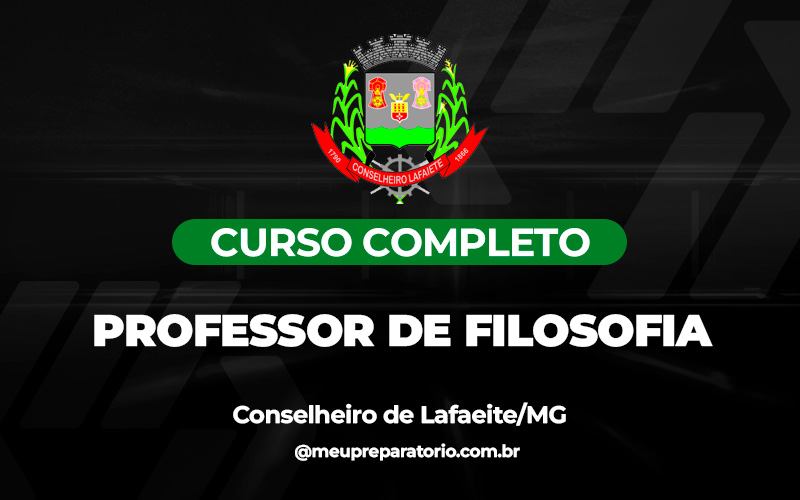 Professor de Filosofia - Conselheiro Lafaiete (MG)