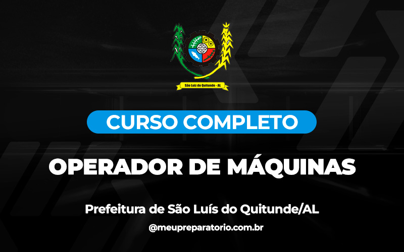 Operador de Máquinas - São Luís do Quitunde (AL)