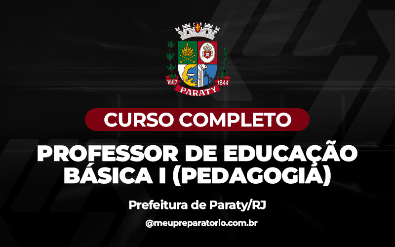 Professor de Educação Básica I ( PEDAGOGIA) - Paraty (RJ)