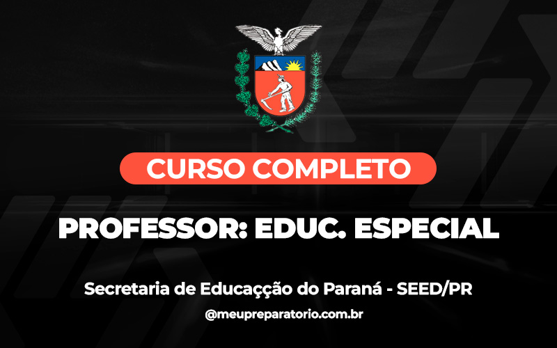 Professor: Educação Especial - Paraná - SEED (PSS)