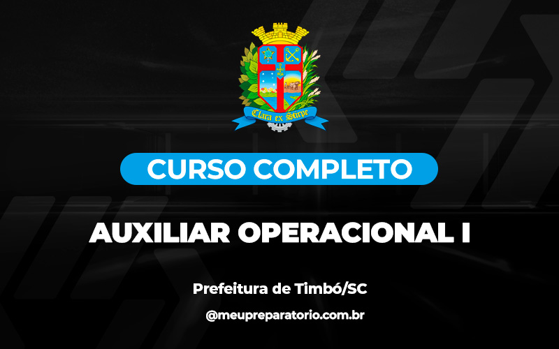 Auxiliar Operacional I - Timbó (SC)