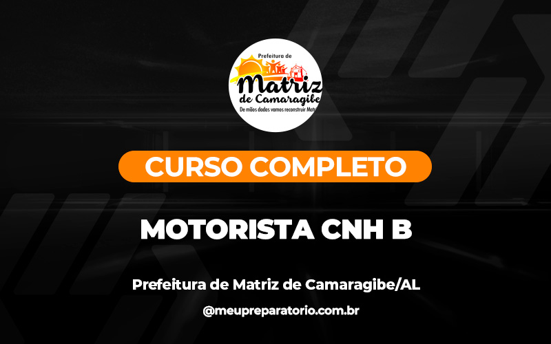 Motorista CNH B - Matriz de Camaragibe (AL)