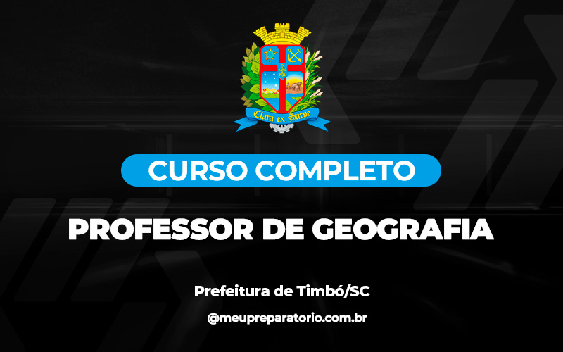 Professor de Geografia  - Timbó (SC)