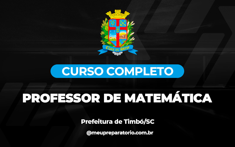 Professor de Matemática - Timbó (SC)