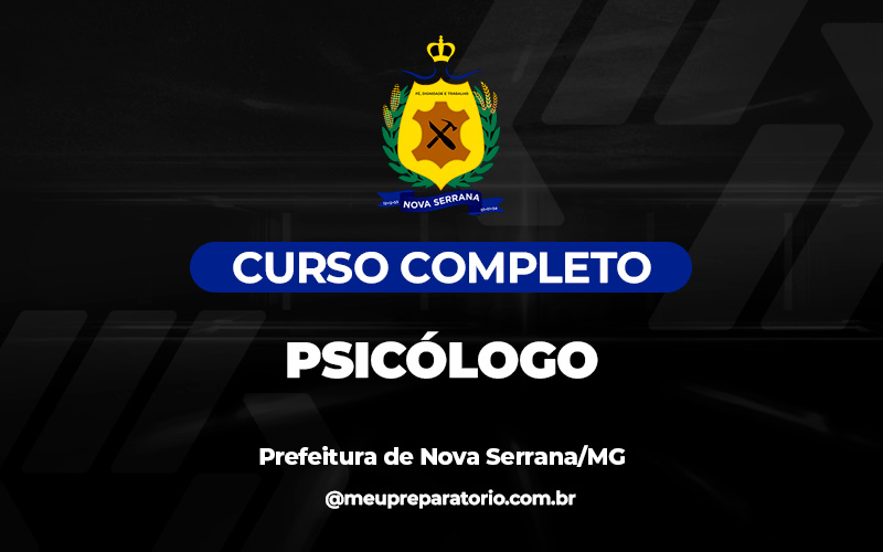 Psicólogo - Nova Serrana (MG)