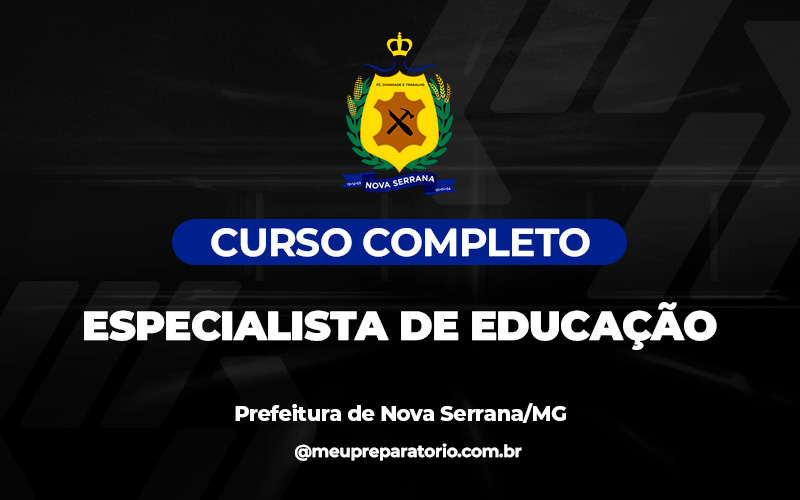 Especialista de Educação - Nova Serrana (MG)