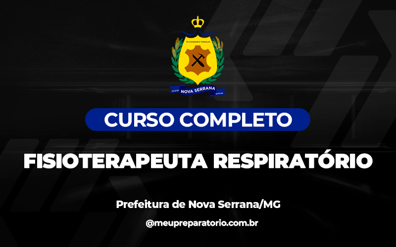 Fisioterapeuta Respiratório - Nova Serrana (MG)