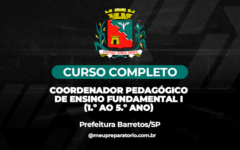 Coordenador Pedagógico de Ensino Fundamental I (1.º ao 5.º ano) -Barretos (SP)