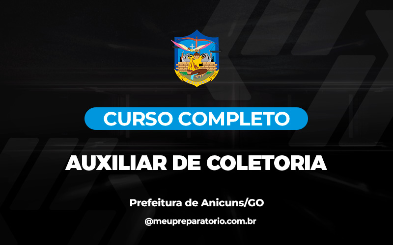 Auxiliar De Coletoria - Anicuns (GO)