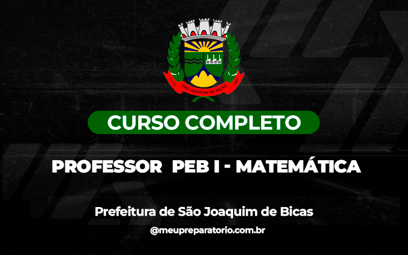 Professor da Educação Básica PEB II  - Matemática  - São Joaquim de Bicas (MG)