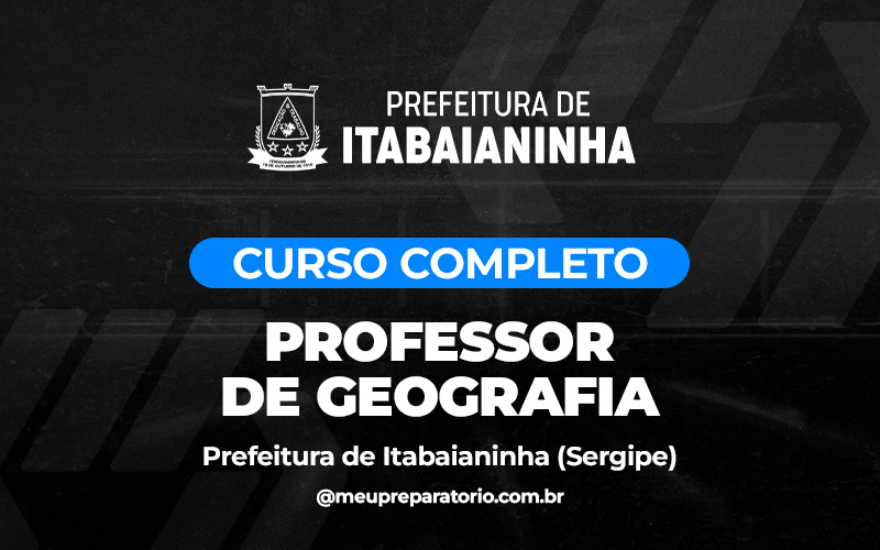 Professor de Geografia -  Itabaianinha (SE)