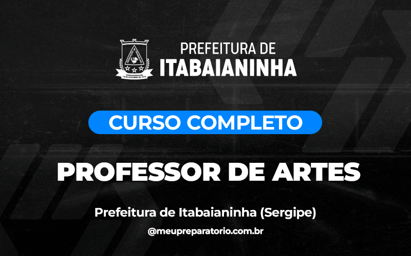Professor de Artes - Itabaianinha (SE)