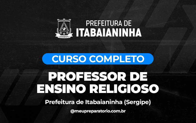 Professor de Ensino Religioso - Itabaianinha (SE)