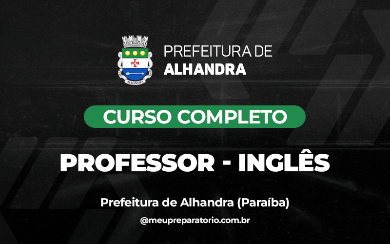 Professor - Inglês  - Alhandra (PB)
