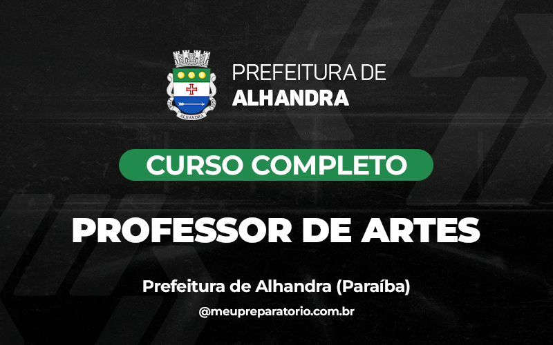 Professor de Artes - Alhandra (PB)