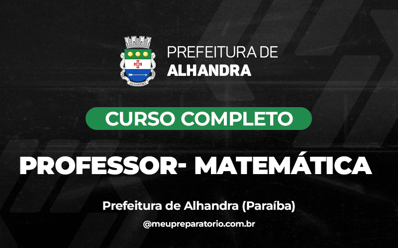 Professor - Matemática - Alhandra (PB)