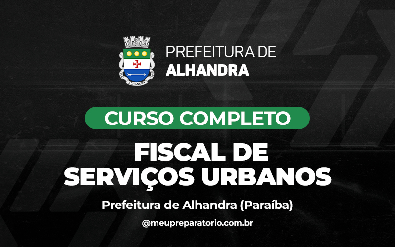 Fiscal de Serviços Urbanos - Alhandra (PB)